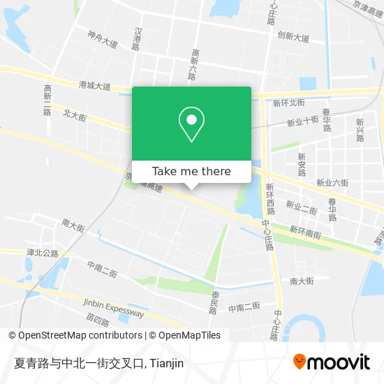 夏青路与中北一街交叉口 map