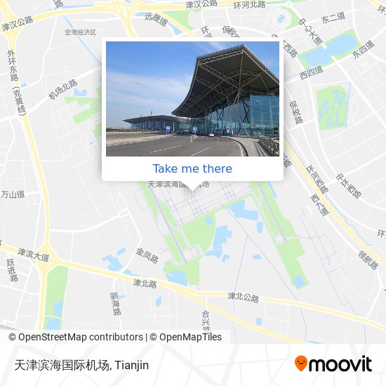 天津滨海国际机场 map