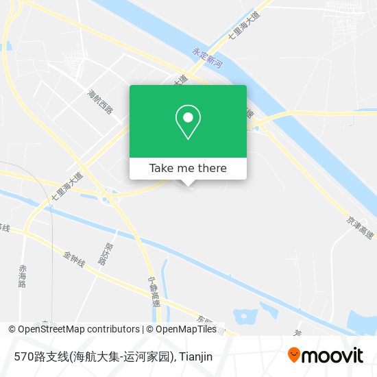 570路支线(海航大集-运河家园) map