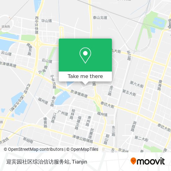 迎宾园社区综治信访服务站 map