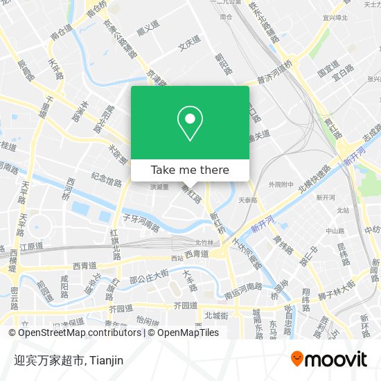 迎宾万家超市 map