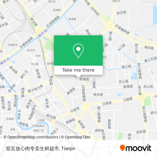 迎宾放心肉专卖生鲜超市 map