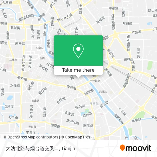 大沽北路与烟台道交叉口 map