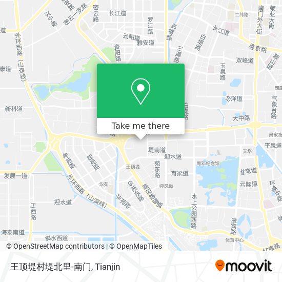 王顶堤村堤北里-南门 map