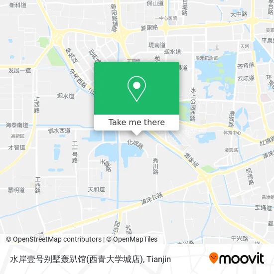 水岸壹号别墅轰趴馆(西青大学城店) map