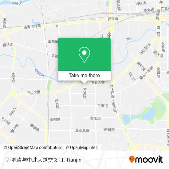 万源路与中北大道交叉口 map
