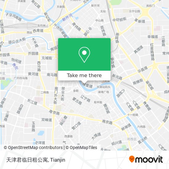 天津君临日租公寓 map