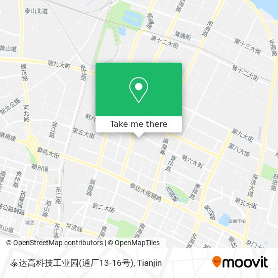 泰达高科技工业园(通厂13-16号) map
