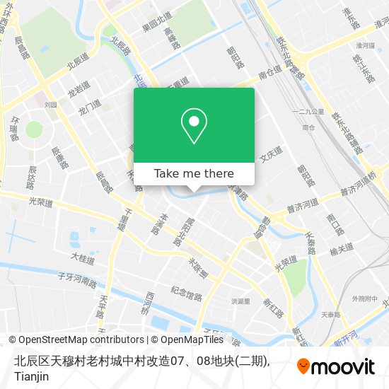 北辰区天穆村老村城中村改造07、08地块(二期) map