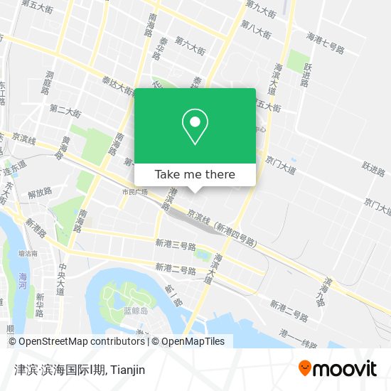 津滨·滨海国际Ⅰ期 map
