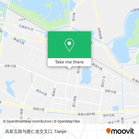 高新五路与惠仁道交叉口 map