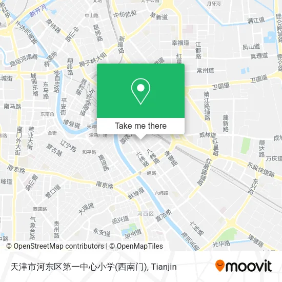 天津市河东区第一中心小学(西南门) map