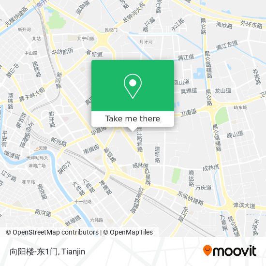 向阳楼-东1门 map