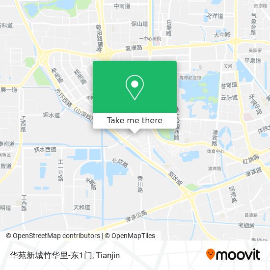 华苑新城竹华里-东1门 map