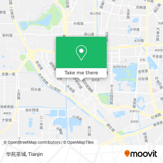 华苑茶城 map