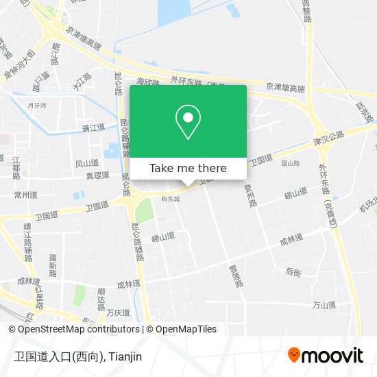 卫国道入口(西向) map