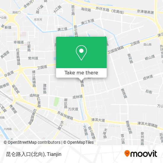 昆仑路入口(北向) map