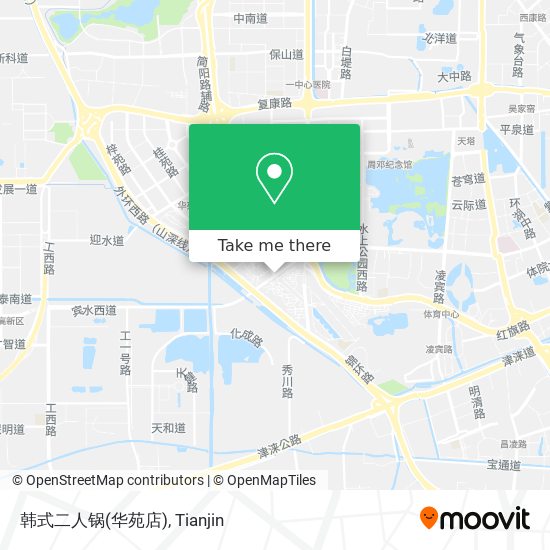 韩式二人锅(华苑店) map