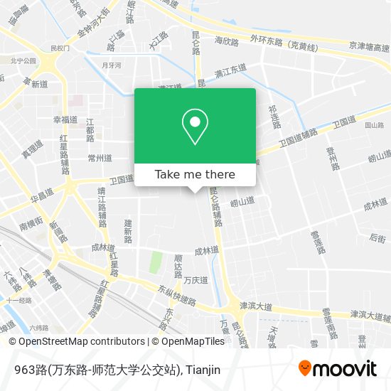 963路(万东路-师范大学公交站) map
