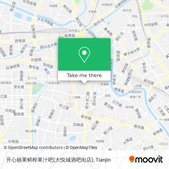 开心丽果鲜榨果汁吧(大悦城酒吧街店) map