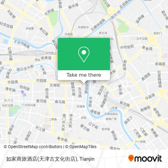 如家商旅酒店(天津古文化街店) map
