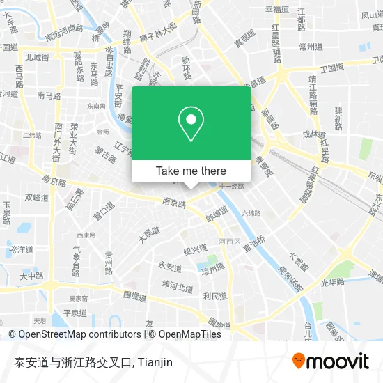 泰安道与浙江路交叉口 map