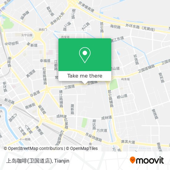 上岛咖啡(卫国道店) map