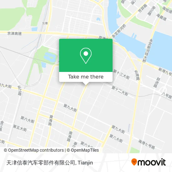 天冿信泰汽车零部件有限公司 map