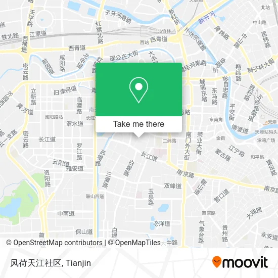 风荷天江社区 map