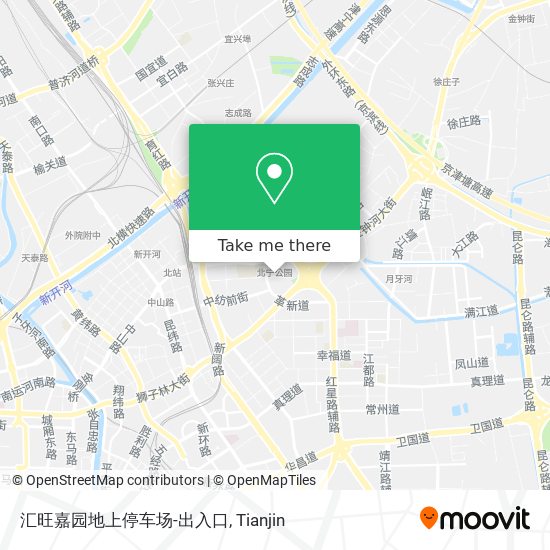 汇旺嘉园地上停车场-出入口 map