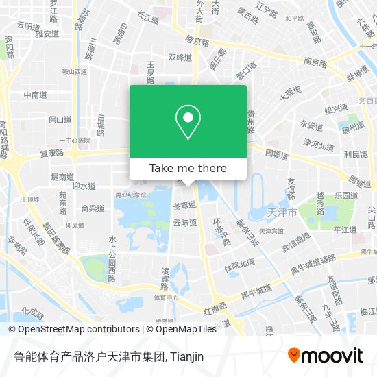 鲁能体育产品洛户天津市集团 map