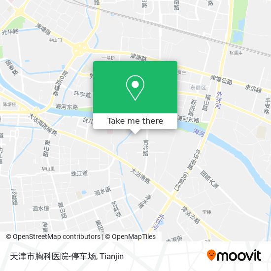 天津市胸科医院-停车场 map