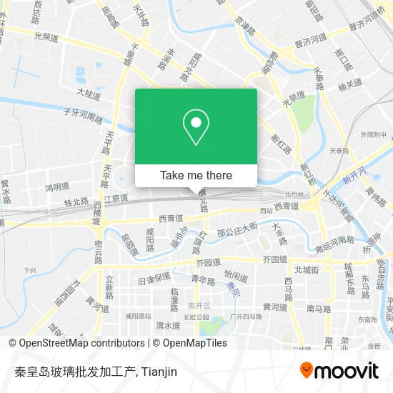 秦皇岛玻璃批发加工产 map
