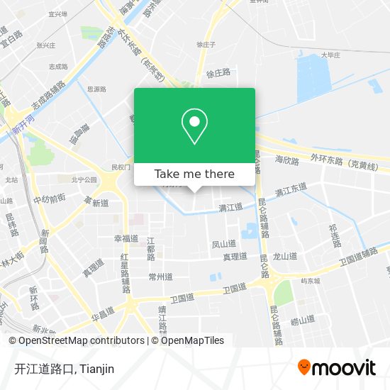 开江道路口 map