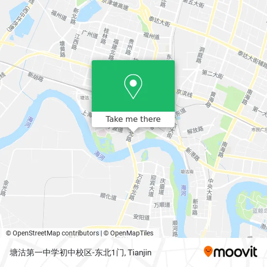 塘沽第一中学初中校区-东北1门 map