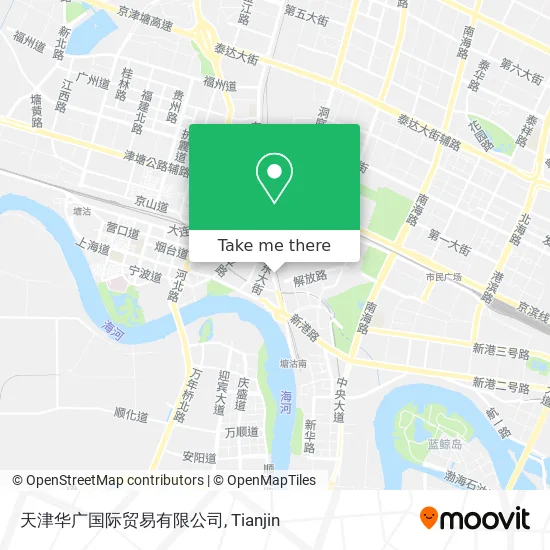 天津华广国际贸易有限公司 map