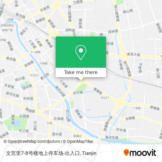 文宫里7-8号楼地上停车场-出入口 map