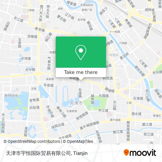 天津市宇恒国际贸易有限公司 map