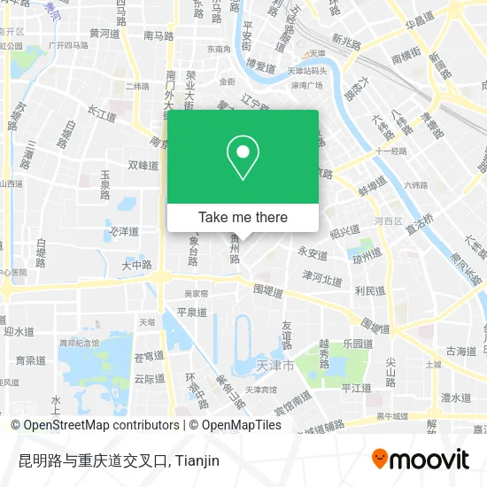 昆明路与重庆道交叉口 map