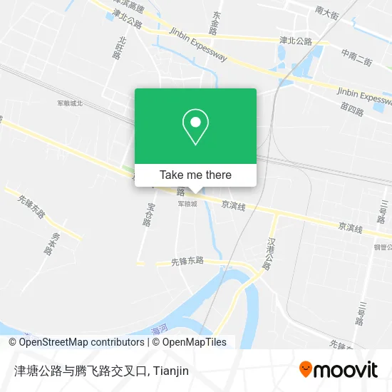 津塘公路与腾飞路交叉口 map