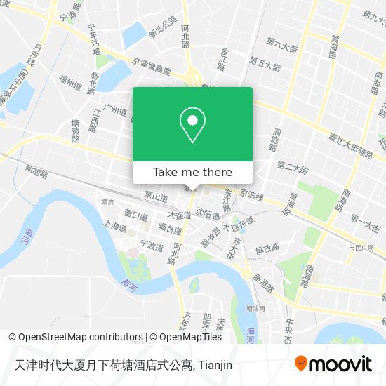 天津时代大厦月下荷塘酒店式公寓 map