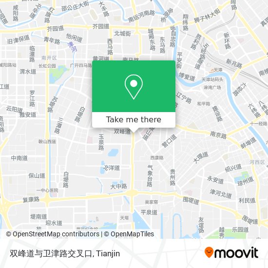 双峰道与卫津路交叉口 map