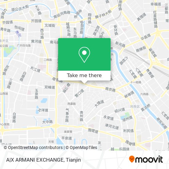 A|X ARMANI EXCHANGE map