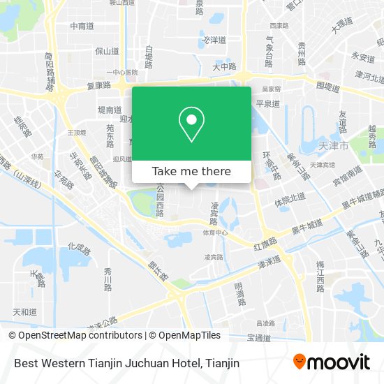 Best Western Tianjin Juchuan Hotel map