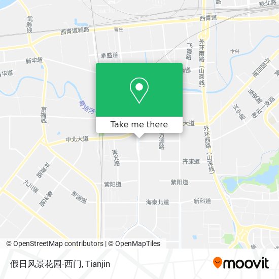 假日风景花园-西门 map