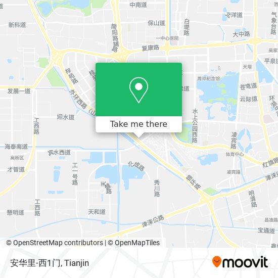 安华里-西1门 map