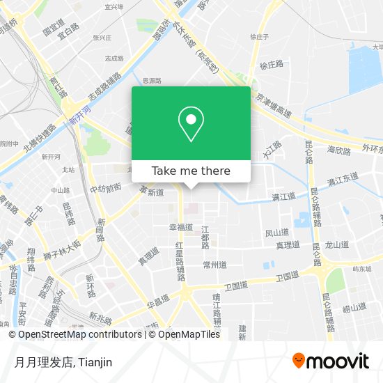 月月理发店 map