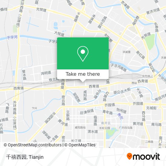 千禧西园 map