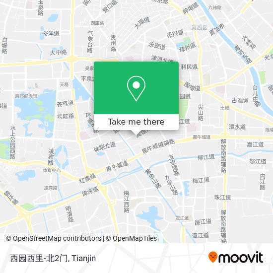 西园西里-北2门 map