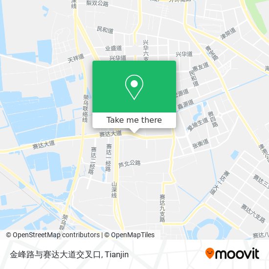 金峰路与赛达大道交叉口 map